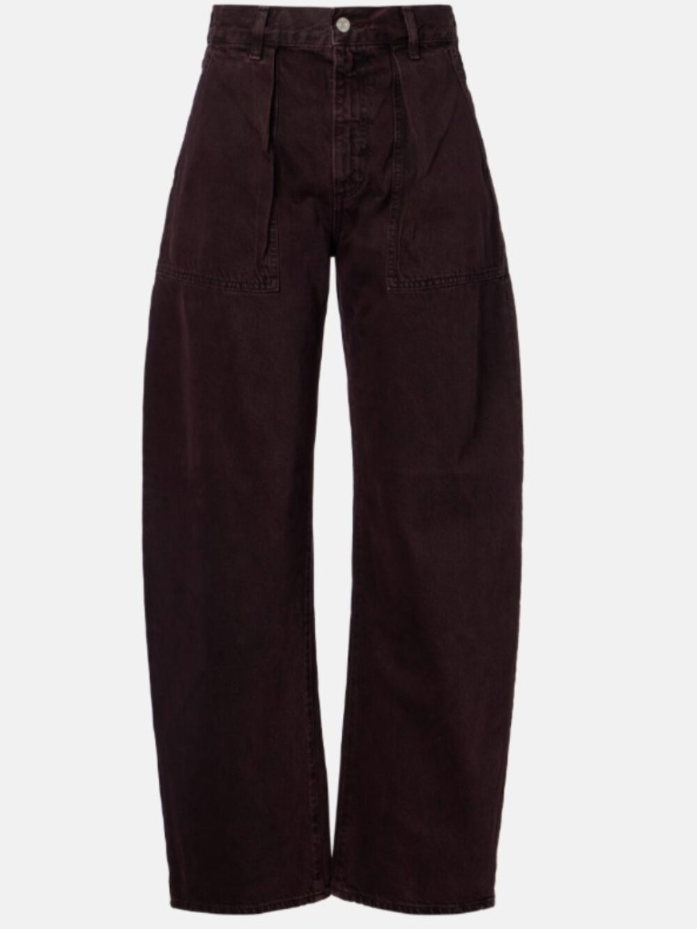 AGOLDE Sefton Barrel Jean in Burgundy – Size 24 – New